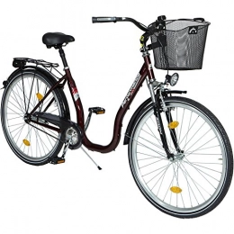 Performance Bicicleta Performance City Bike tiefeinsteiger Sylt, 26 / 28 Pulgadas, 1 Marcha, contrapedal 66, 04 cm (26 Pulgadas)