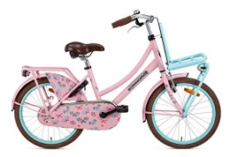 POPAL Bicicleta POPAL Daily Dutch Basic - Freno de llanta para niña (20 pulgadas, 32 cm), color rosa y azul claro