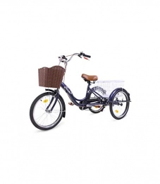 Riscko Bicicleta Riscko Triciclo Adulto con Dos Cestas Bep-14 Plata Sin Montaje 32 kg