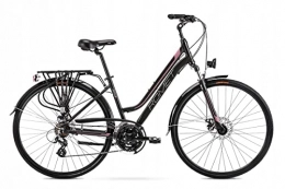 ROMET Bicicleta Rower Romet GAZELA 2 czarno-różowa L-19