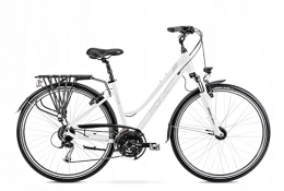 ROMET Bicicleta Rower Romet Gazela 5 biało-srebrna M-18