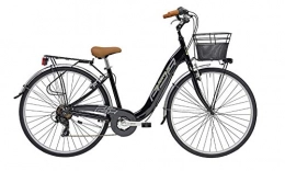 Adriatica Bicicleta Shimano - Bicicleta de 26 pulgadas para mujer africana, relax, 6 V, color negro