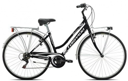 TORPADO Bicicleta Torpado - Bicicleta urbana Albatros de mujer de 28 pulgadas y 6V, talla 52, negra