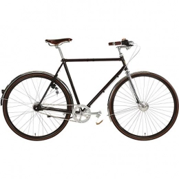 Velorbis Fritz Hansen - Bicicleta para hombre, diseño danés, 7 velocidades, marco de acero de 23 pulgadas, diseño clásico, hecha a mano en Alemania (marrón, 57 cm)
