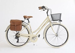 Via Veneto Bicicleta Venice – I Love Italy – Bicicleta de ciudad de 28 pulgadas, 605 aluminio Lady beige