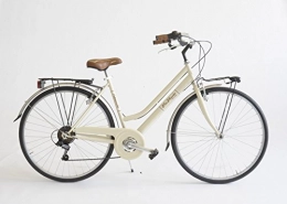 Via Veneto Bicicleta Via Veneto - Bicicleta 605 para mujer, fabricada en Italia, Mujer, beige cappuccino