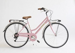 Via Veneto Bicicleta Via Veneto - Bicicleta 605 para mujer, fabricada en Italia, Mujer, rosa diva