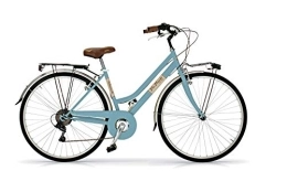 Via Veneto Bicicleta Via Veneto VV605, 6 velocidades, Cuadro en Acero, Modelo Mujer (Azul)