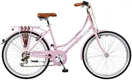 Viking Bicicleta Viking 2018 Belgravia - Bicicleta de 6 velocidades para Mujer, diseo Tradicional, Color Rosa