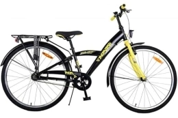 Volare Bicicleta Volare Thombike - Bicicleta infantil (26 pulgadas, 3 velocidades), color negro y amarillo