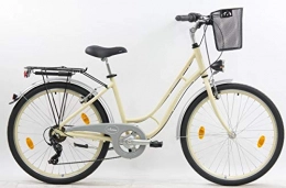 Vlo Paseo Vélo Bicicleta de 26 Pulgadas, con Marco de Aluminio y Equipo City