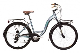WOLFBIKE Bicicleta Wolfbike Serena TX-300 7V SP Gris T18 Bicicleta de Paseo Mujer TX-300-Suspensin Zoom-7v, Adultos Unisex, 18