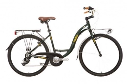 Wolfbike Serena TX-300 7V Verde Oliva T18 Bicicleta de Paseo Mujer TX-300-RevoShift SL-R36-7v, Adultos Unisex, 18