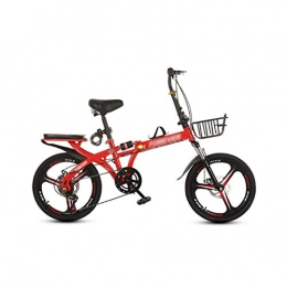 Yan qing shop Bicicleta 20 pulgadas 7 Velocidad-bicicleta plegable, Ultra-Light marco de aleación de aluminio Shimano Engranajes de bicicletas plegables de cercanías for Hombres Y Mujeres Junior High School Estudiantes
