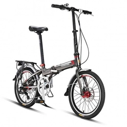 Chang Xiang Ya Shop Plegables 20 pulgadas bicicleta plegable bicicleta bicicleta de montaña al aire libre 7 velocidades Colegio ciclismo estudiante puede soportar 100 kg ( Color : Black , Size : 154*42*98-118cm )