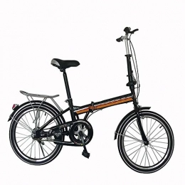 TATANE Bicicleta 20-Pulgadas Folding Bike, Bike Estudiante, Al Aire Libre del Viajero, del Tronco De Bicicletas, Bicicletas De Mujeres, Negro, 20inch