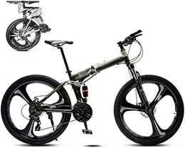 YDHBD Plegables 26 '' Bicicleta MTB, Unisexo Plegable Bicicleta, Off-Road Velocidad Variable Bicicletas Engranajes De 30 Velocidades Plegable Bicicleta De Montaña para Hombre Y Mujer, Doble Freno De Disco, B