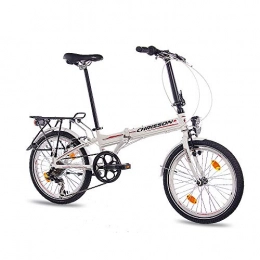 CHRISSON Plegables 50, 8 cm pulgadas bicicleta plegable cityfolder ALU bicicleta CHRISSON fold Rider 1, 0 con 7 velocidades blanco