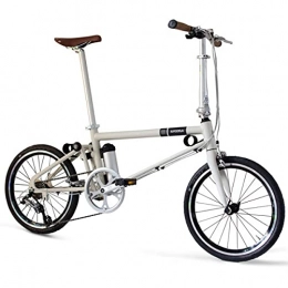 Ahooga Bicicleta Ahooga - Bicicleta plegable eléctrica, 24 V, potencia 250 W, esencial blanco, con llantas de 20 pulgadas