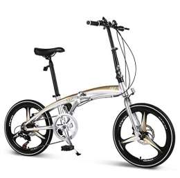 AOHMG Bicicleta AOHMG Bici Plegable Adulto Bicicleta Plegable, desviador de 7 velocidades Peso Ligero Bastidor Duradero