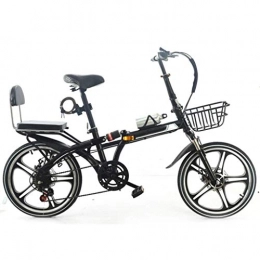 AUKLM Bicicleta AUKLM Comfort Bikes Bicicleta plegable para ejercicios aerbicos para adultos, unisex, ruedas de 20 / 16 pulgadas, bicicletas de crucero de 6 velocidades, bicicletas de crucero para hombres, mujeres, estudiantes, nios, nias, City Com