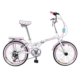 BANGL Bicicleta B Color de Coche Plegable con Marco de Acero al Carbono Carga rpida Hombres y Mujeres Nios Bicicleta 7 Velocidad 20 Pulgadas