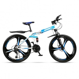 BEIGOO 24 Pulgadas Bicicleta Plegable,21/24/27/30 Velocidad Variable Bicicleta De Montaña,Unisex,Resistente Y Ligero Doble Suspensión MTB Bicicleta,para Hombres Y Mujeres-24velocidades-A