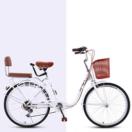 BEIGOO Bicicleta BEIGOO 24 Pulgadas Urbano City Bike para Adulto - 7 Velocidad Cruiser - Altura Recomendada 150-170 cm-7velocidades-G