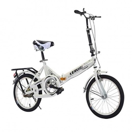 Bestting Bicicleta plegable de 20 pulgadas, bicicleta plegable de estudiante, para hombre y mujer, bicicleta plegable con amortiguación de golpes