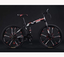 Clothes Bicicleta Bicicleta de carretera de la ciudad de cercanas, Montaa de adulto plegable Adolescentes for bicicleta, de aluminio de aleacin de magnesio de ruedas dobles Suspension MTB bicicletas, B, 26 pulgadas