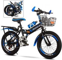 JSL Bicicleta Bicicleta de montaña para niños de 20 a 22 pulgadas para niños jóvenes de velocidad variable plegable unisex bicicleta de montaña 6 velocidades edad 9+-B_20