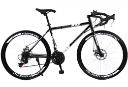 LCAZR Bicicleta Bicicleta de montaña Plegable, 26 Pulgadas, 24 velocidades Variable, Todoterreno, Doble amortiguación Doble Disco Frenos, Bicicleta para Hombres, Montar al Aire Libre, Adulto / Negro