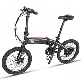 ASTOK Bicicleta Bicicleta Elctrica Plegable 250W, Ebike Montaa 20 Pulgadas para Adulto, Batera de Litio 36V 8Ah y Suspensin, Transmisin de Velocidad 8
