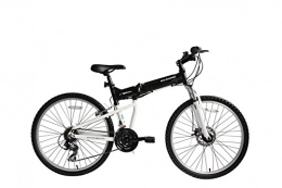 ECOSMO Bicicleta Bicicleta MTB plegable Ecosmo 26AF18BL con ruedas de 26", marco de aluminio, cambios Shimano
