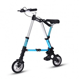 Ti-Fa Plegables Bicicleta Plegable, 10 Pulgadas Bike Urbana Portátil, para Hombre Mujer Estudiante Viajes de Trabajo Diarios al Aire Libre, Azul