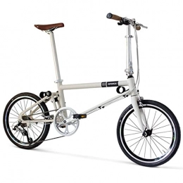 Ahooga Bicicleta Bicicleta plegable Ahooga esencial muscular blanca, ruedas de 20 pulgadas