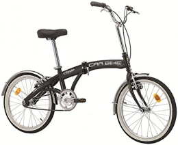 Cicli Cinzia Bicicleta Bicicleta plegable «Car Bike» de acero, 20 pulgadas, color negro