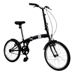 B4C Bicicleta Bicicleta plegable con ruedas de 20 pulgadas, color negro mate. Dimensiones cerrada: 65 x 82, 5 x 35 cm.