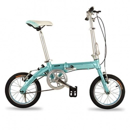 MILUCE Bicicleta Bicicleta plegable de 14 pulgadas- Bicicleta plegable de ciclo de una sola velocidad para estudiantes adultos, bicicleta ligera plegable de aluminio ligero para adultos para deportes al aire libre