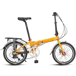 ITOSUI Plegables Bicicleta plegable de 20 pulgadas, bicicleta de ciudad plegable, cómoda, móvil, portátil, compacta, ligera, acabado de 7 velocidades, gran bicicleta plegable con suspensión para hombres, mujeres, estu