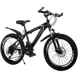 FYHCY Bicicleta Bicicleta Plegable de 21 velocidades con Doble absorción de Impactos Bicicleta Plegable para Adultos MTB Velocidad Variable Freno de Disco Doble 20-26 Pulgadas Black, 24 Inches