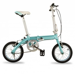 GHGJU Plegables Bicicleta Plegable De Aluminio De Alta Gama Bicicleta Para Adultos Bicicleta De Ciclismo Bicicleta De Montaa Bicicletas Para Nios, Blue-18in