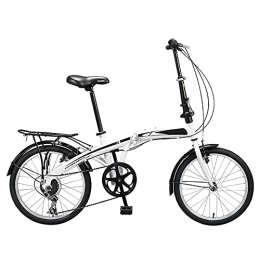 ITOSUI Plegables Bicicleta Plegable de Ciudad, Shimano 7 desviadores, Sistema de Plegado, Bicicletas Plegables de 20 Pulgadas, portátil, Ligera, para Viajes en la Ciudad, Ejercicio para Adultos, Hombres y Mujeres
