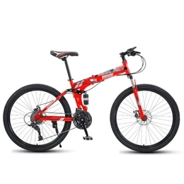 ZXC Plegables Bicicleta plegable de velocidad variable bicicleta de montaña con absorción de impactos de 24 pulgadas bicicleta para adultos bicicleta para estudiantes masculinos y femeninos bicicleta estable y du