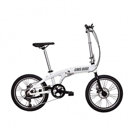 JF Plegables Bicicleta plegable de velocidad variable, ruedas de 20 pulgadas, aleación de aluminio ultraligera y bicicleta de freno de disco portátil, absorción de impactos, coche de estudiante, scooters de movi