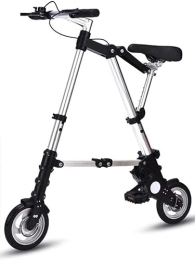  Plegables Bicicleta plegable ligera de aluminio – Mini de 8 pulgadas para adultos, bicicleta de estudiante con sistema de plegado rápido y comodidad ajustable, opción portátil ultraligera