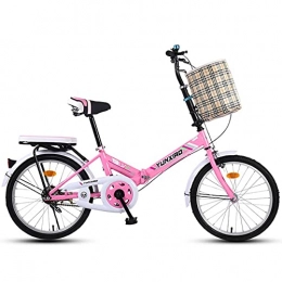 FEIFEI Bicicleta Bicicleta Plegable para Adultos, 16 / 20 pulgadas Bike Sport Adventure - Bicicleta para joven, mujer Mountain Bike, Aluminio, Unisex Adulto / D / 20inch