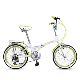 MFZJ1 Bicicleta Bicicleta plegable para adultos, bicicleta plegable de 20 pulgadas, 7 velocidades, velocidad variable, bicicletas plegables, porttil, duradera, bicicleta de carretera, bicicleta urbana para estudia