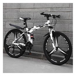 FEIFEI Bicicleta Bicicleta Plegable para, bicicleta de montaña plegable para todo terreno, doble absorción de impactos, bicicleta ligera para estudiantes masculinos y femeninos con velocidad variable / B24inch /