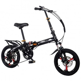 MFZJ1 Bicicleta Bicicleta plegable para hombres y mujeres, doble absorcin de impactos, trabajo ligero, velocidad variable, frenos de disco dobles, bicicleta retro de ciudad con linterna para bicicleta y canasta pa